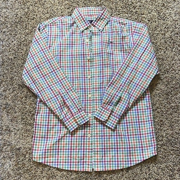 Boys/Kids Vineyard Vines Dress Shirt Size YM - Picture 11 of 11